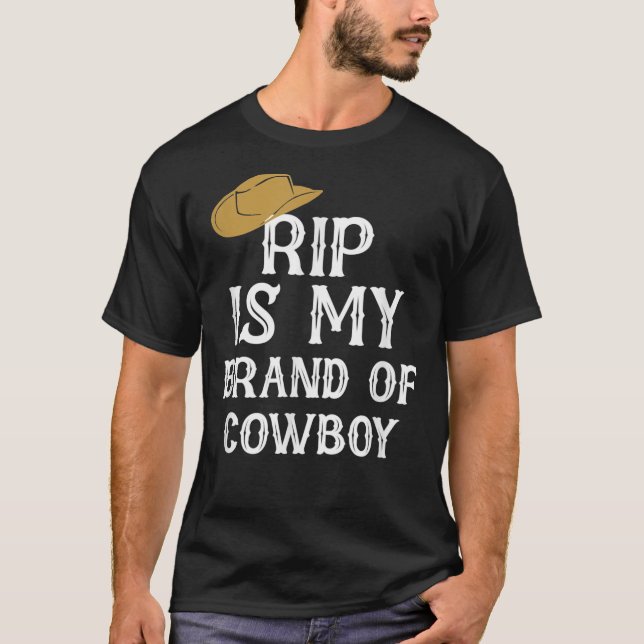 T-shirt Rip est ma marque de Cowboy Yellowstone Essential  (Devant)