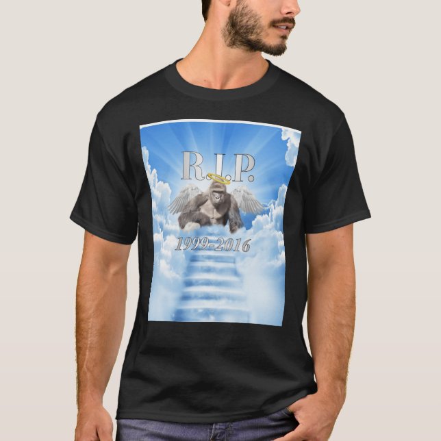 T-shirt RIP Harambe Graphic. Essentiel  (Devant)