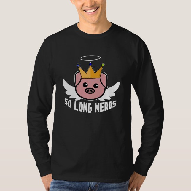 T-shirt Rip Technoblade's So long nerds (Devant)