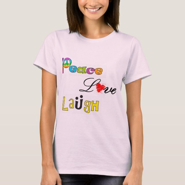 T-shirt Rire d'amour de paix (Devant)