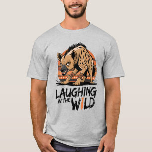 T-shirt Rire en pleine nature - Fierce Hyena Tribal Style