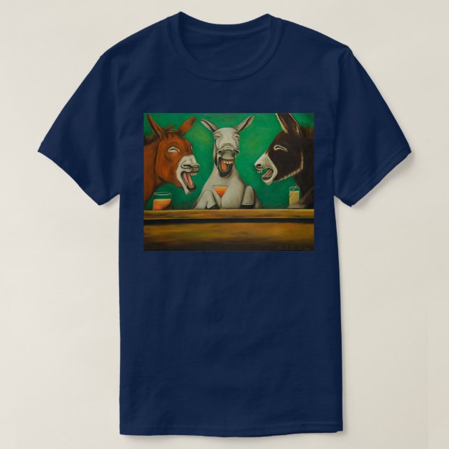 T-shirt Rire les ânes 1 (Design devant)