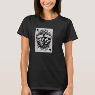 T-shirt RIRE MAINTENANT PLEURER PLUS TARD Masques Old Scho
