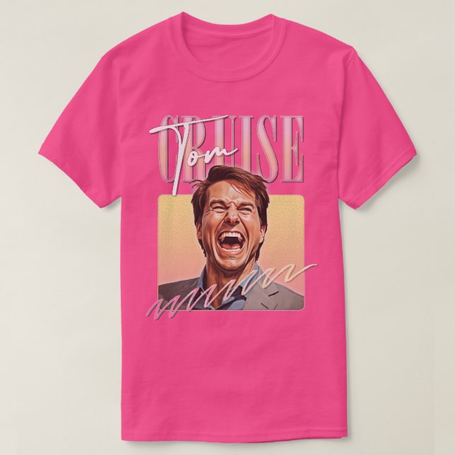 T-shirt Rire Tom Cruise Fan Art Mème Design (Design devant)