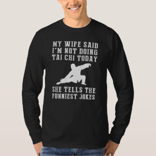 T-shirt Rires Flowers : Pas Tai-Chi Aujourd'Hui Tee - Zen