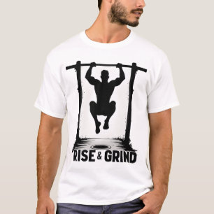 T-shirt Rise & Grind Calisthénie Intense Silhouette de T