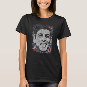 T-shirt Rishi Sunak Premier ministre britannique stencil