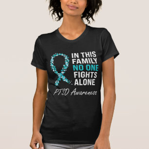 T-shirt Risque Turquoise de sensibilisation au SSPT