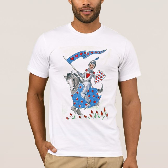 T - Shirt "Ritter in leuchtender Rüstung" (Vorderseite)