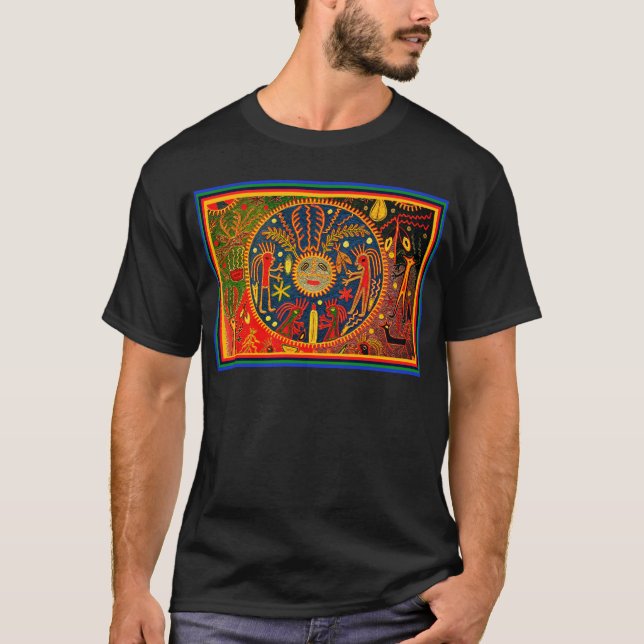 T-shirt Rituel de fertilité Huichol (Devant)