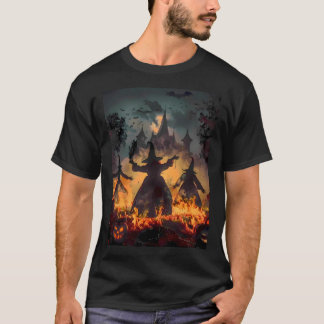 T-shirt Rituel de l'Heure Sorcière – Danse de Feu des Troi