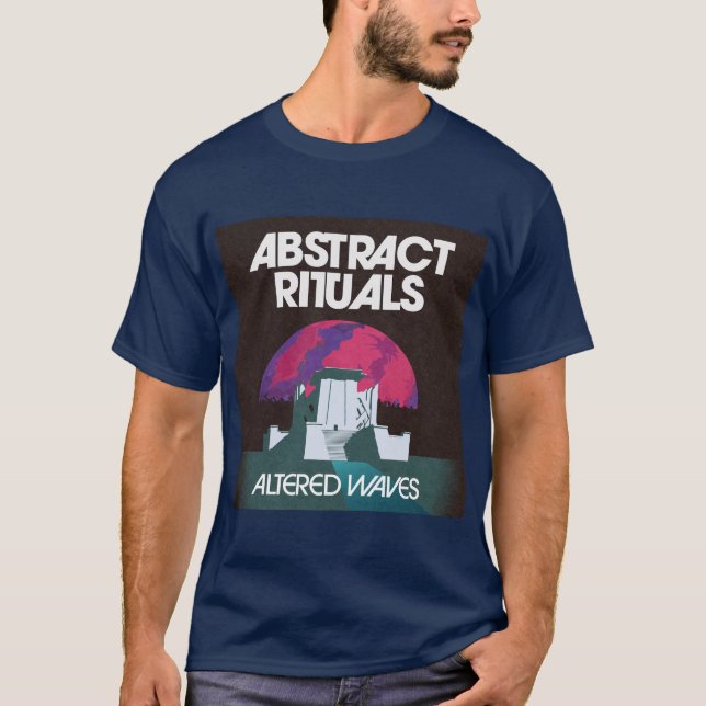 T-shirt Rituels Abstraits - Vagues modifiées T- Chemise (Devant)