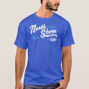 T-shirt Rivage du nord, Oahu, Hawaï surfant les Etats-Uni