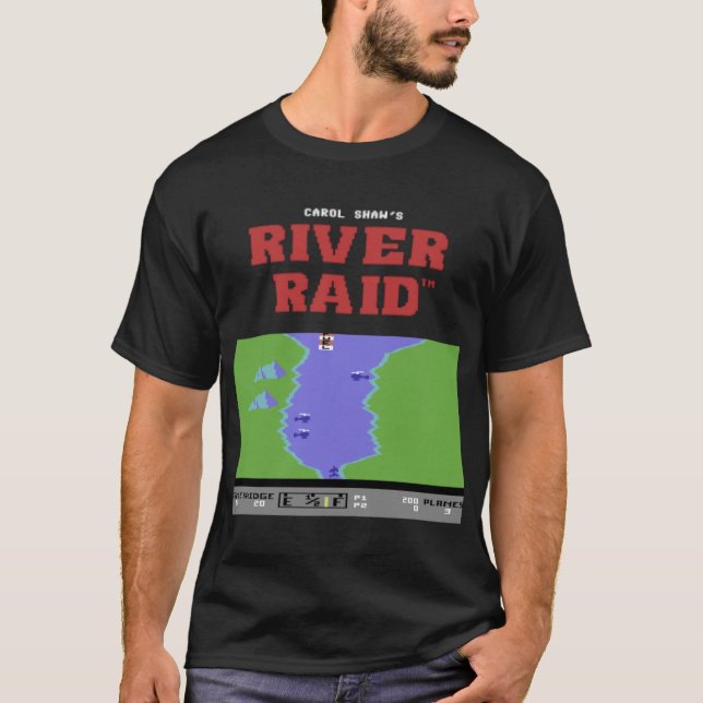 T-shirt River Raid for C64 and other home computers friend (Devant)