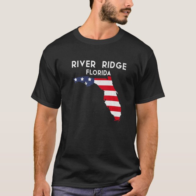 T-shirt River Ridge Floride USA État Amérique Voyage Flori (Devant)