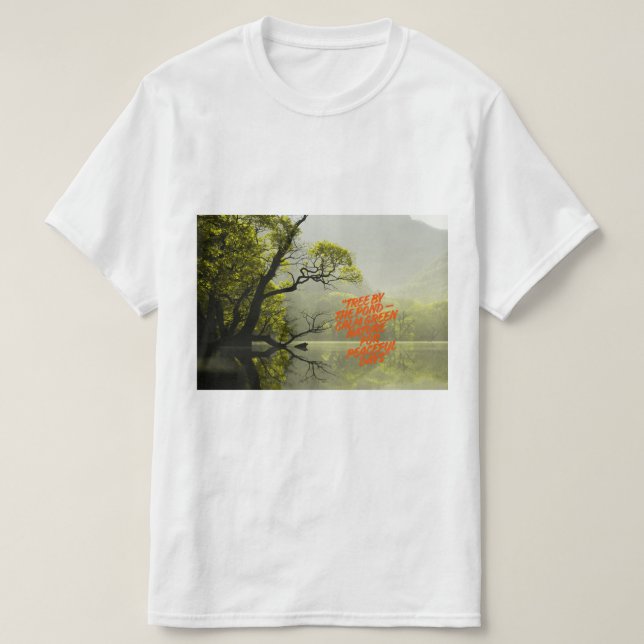 T-shirt River Side Forest Image - Scenic Waterside Nature  (Design devant)