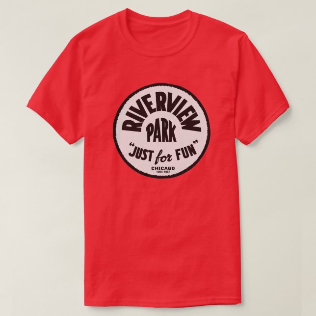 T-shirt Riverview Amusement Park, Chicago, Illinois (Design devant)