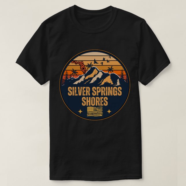 T-shirt Rives de Silver Springs, Floride (Design devant)