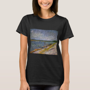 T-shirt Rivière avec bateaux à rames par Vincent van Gogh