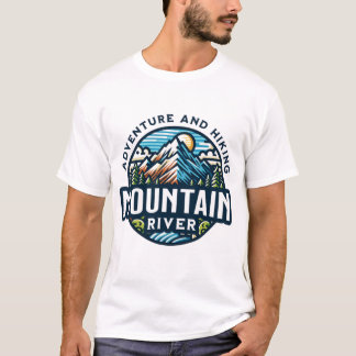 T-shirt Rivière de montagne : Aventure et Randonnée