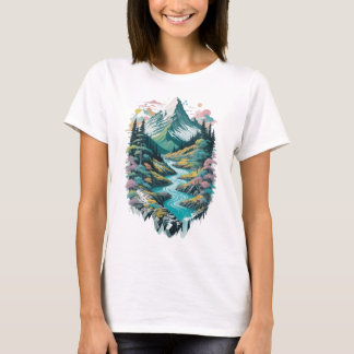 T-shirt Rivière des montagnes