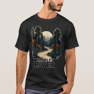 T-shirt Rivière Pacolet Rétro Minimaliste Rivière