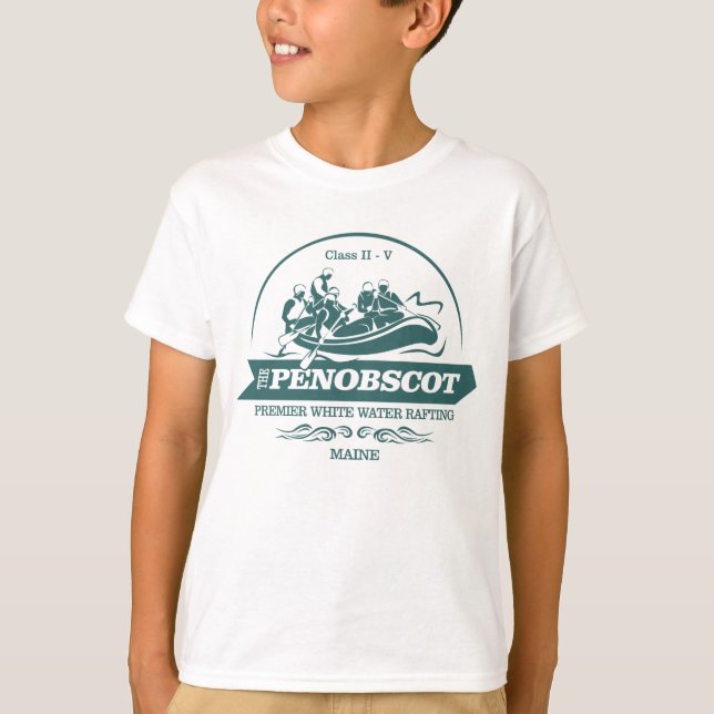 T-shirt Rivière Penobscot (rafting 2) (Devant)