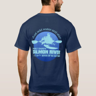 T-shirt Rivière saumon (Bleu)