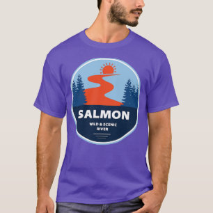 T-shirt Rivière Sauvage saumon Et Pittoresque Idaho