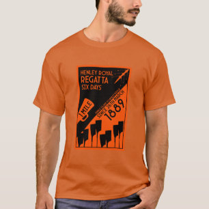 T-shirt Rivière Thames Regatta - Vintage Retro Style Rowin