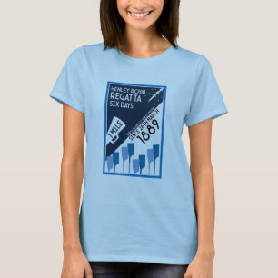 T-shirt Rivière Thames Regatta - Vintage Retro Style Rowin