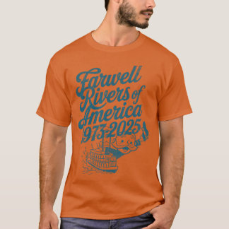 T-shirt Rivières d'adieu d'Amérique 19732025 Vintage en dé