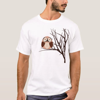 T-shirt Riyah-Li conçoit le hibou d'hiver