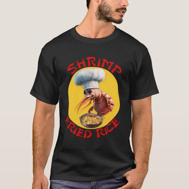 T-shirt Riz frits de crevettes Fruits de mer chinois (Devant)