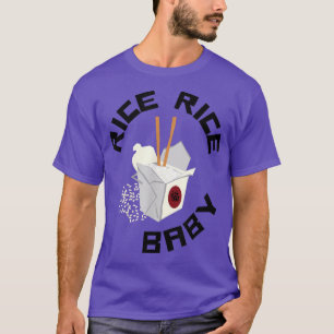 T-shirt Riz Riz Bébé Prise Bo Rice Chopsticks Asiatique Po