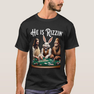 T-shirt Rizz Drôle Il Est Rizzin Jésus