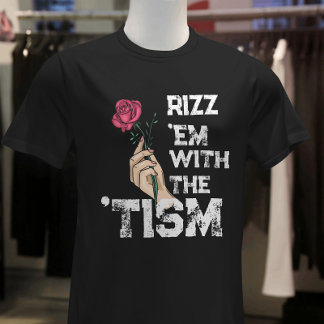 T-shirt Rizz em rétro drôle avec la fleur de Grunge