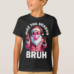 T-shirt Rizz la saison frère drôle de Noël Rizzmas Santa