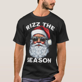 T-shirt Rizz La Saison Silencieux Noël Drôle Père Noël Men