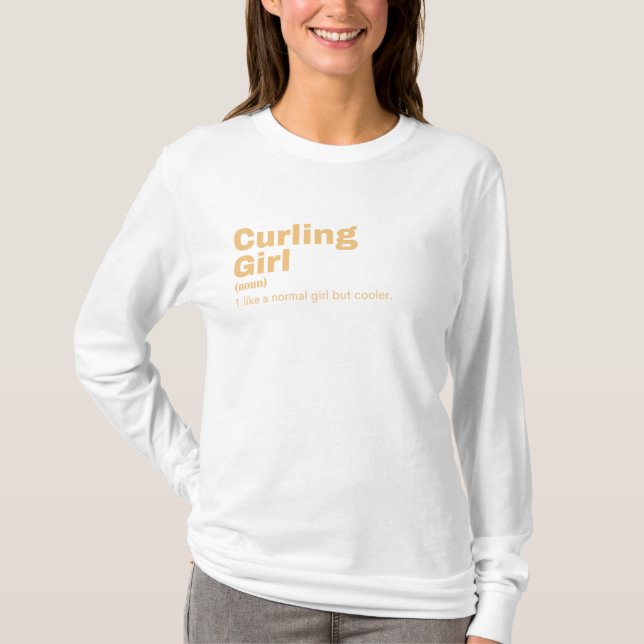 T-shirt Rling Girl - Curling (Devant)