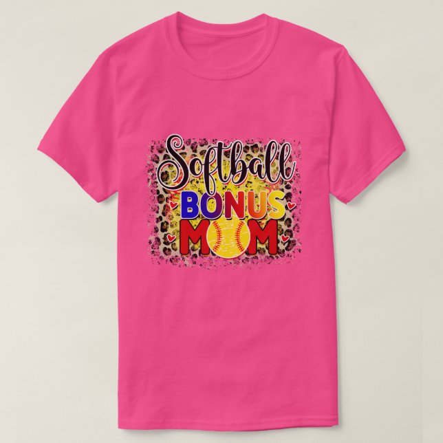 T-shirt Rms007316 softball bonus maman (Design devant)