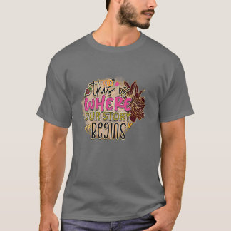T-shirt Rms01168 c'est là que notre histoire est en vedett