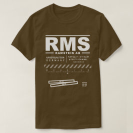 T-shirt RMS de la base aérienne de Ramstein