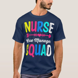 T-shirt RN LPN Escadron de soins infirmiers Chef d'état-ma
