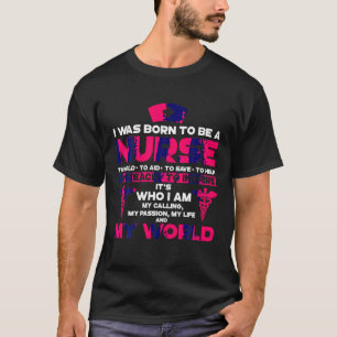 T-shirt RN LVN CNA Nurse Life Passion Cool Infirmière dipl