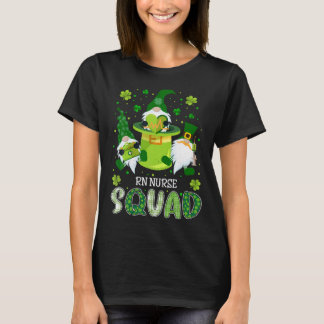 T-shirt RN Nurse Squad Nursing St Patrick Day Gnomes Irish