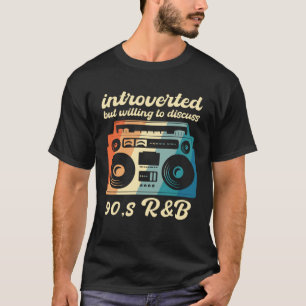 T-shirt RnB des années 90 introverti mais prêt à discuter