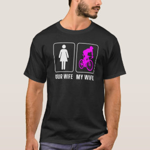 T-shirt Road Bike Riding Cyclisme Femme Mari Votre Femme M