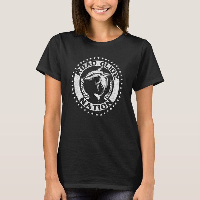 T-shirt Road Glide Nation Cool Biker Motorrad Motorrad  1 (Devant)