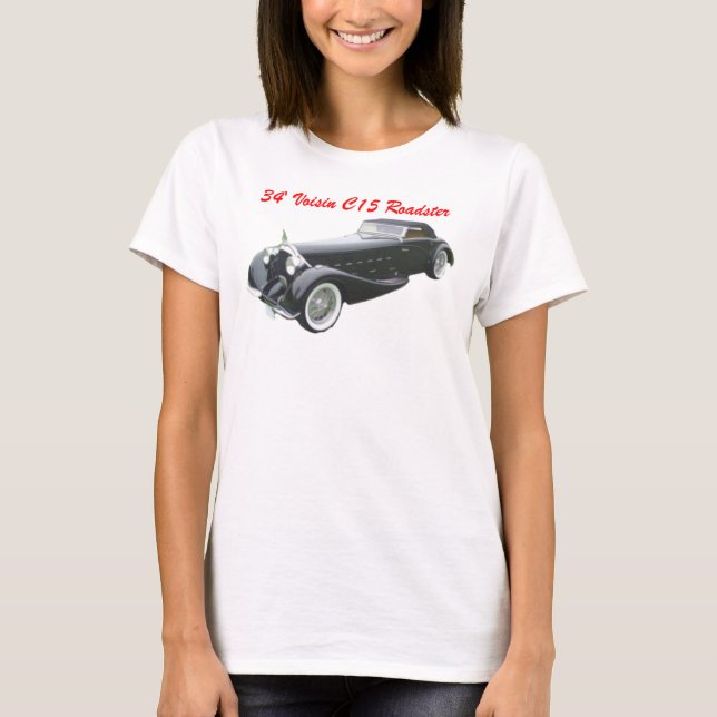 T-shirt Roadster 1934 de Voisin C15 (Devant)